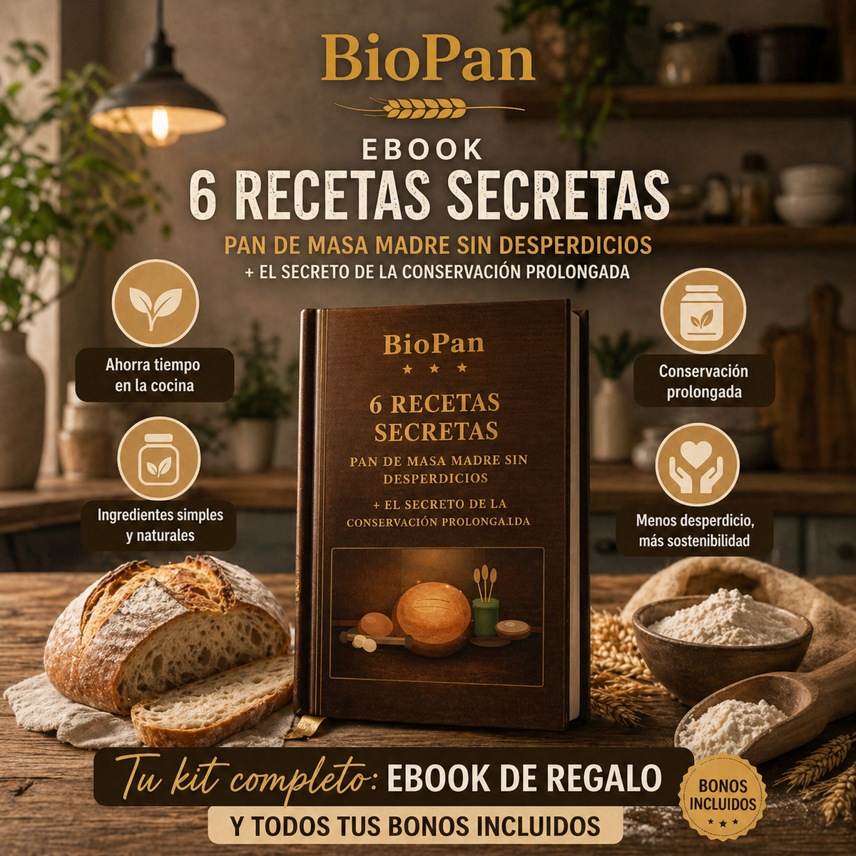 Kit Completo para Masa Madre Casera