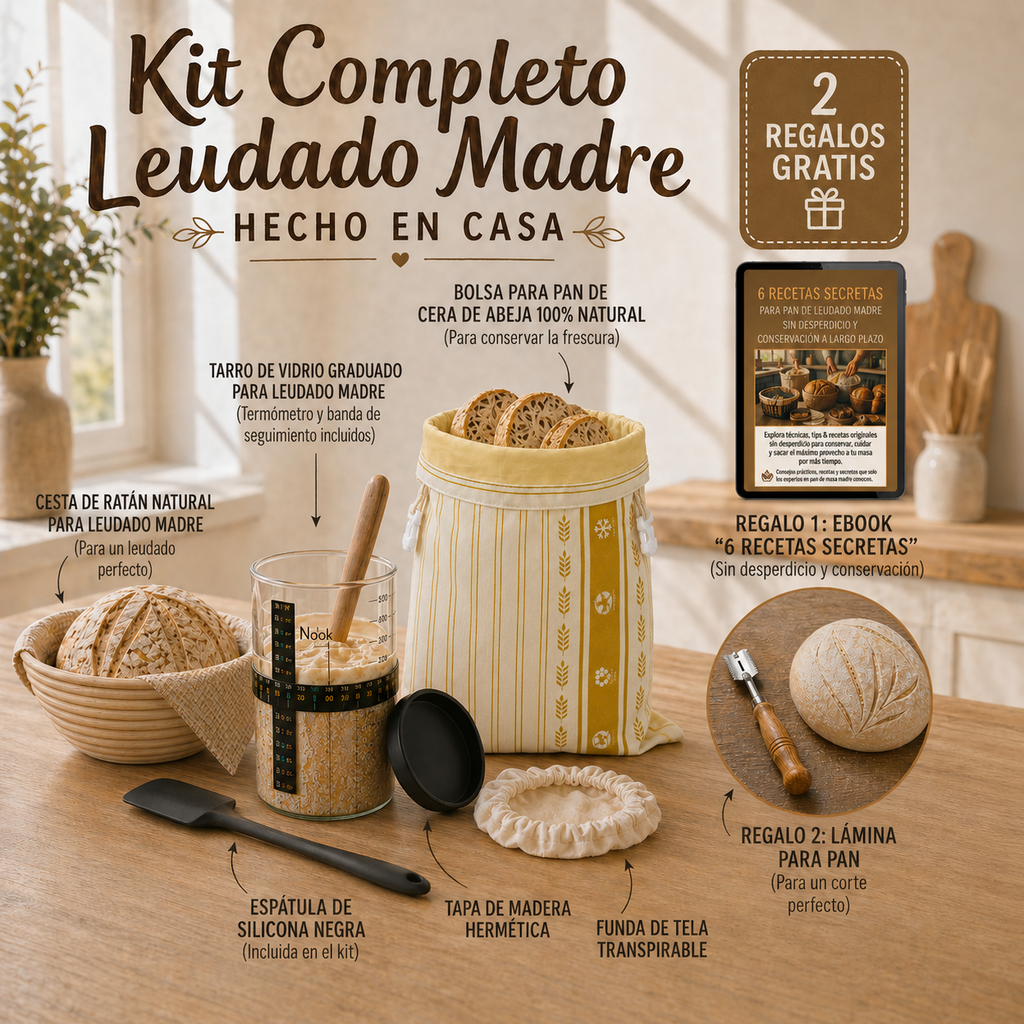 Kit Completo para Masa Madre Casera
